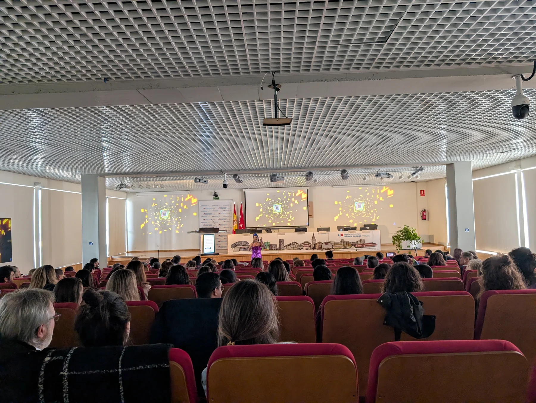Vista del auditorio con público durante las jornadas de febrero de 2025
